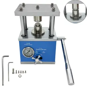 057268 Intbuying Hydraulic Button Battery Crimping Machine Manual Coin Cell