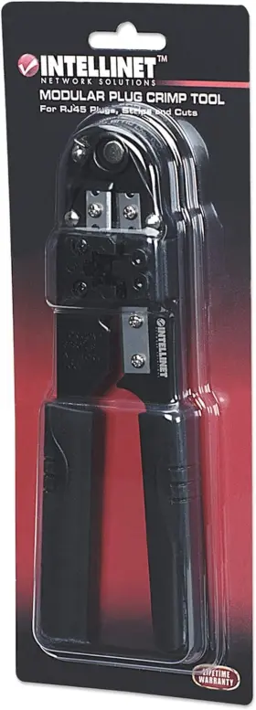 211062 Intellinet Network Cable Tester With Rj-45 Crimping Tool #