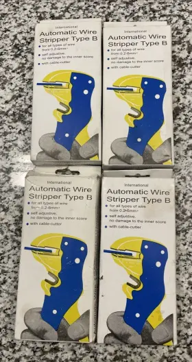 International 709630178089 Lot Of 4 Automatic Wire Stripper Type B With Cable-cutter