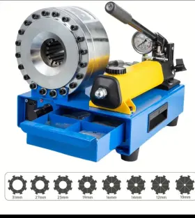 056550mai Intsupermai 1 Inch Manual Hose Crimper High Pressure Hydraulic Crimping 10 Sets Of Dies