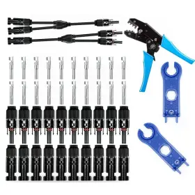 Isunergy 717206204346 Solar Panel Crimping Tool Kit With 10pcs Connectors And 2pcs Sp