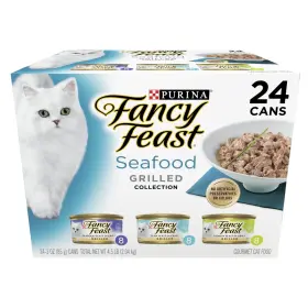Iwiss 313108284280 Purina Grilled Kitten Food Wet Cat Seafood 3 Oz Cans 24 Pack
