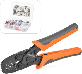 Iwiss 726084248700 Icrimp Open Barrel Terminal Crimper C/w 3 Pin Deutsch Dt Connectors