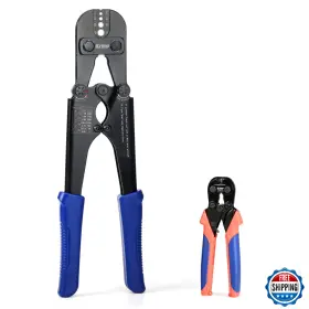 B00jw4x4to Iwiss Icrimp Wire Rope Crimping Tool For Aluminum Loop Sleeve 2 Barrel Ferrule Oval