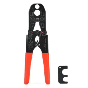 B0727ry8fc Iwiss Icrimp 1/2 And 3/4-inch Combo Pex Pipe Crimping Tool For Copper Ring With Gauge