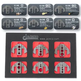 Ht-2172 Jackco Crimping Tool Die Set - For Rg Type Coaxial Cable Connector Terminals