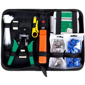 Jacobsparts 845832036359 9pcs Rj4 Network Tool Kit Cat5 Cat5e Cat6 Cable Maintenance Repai
