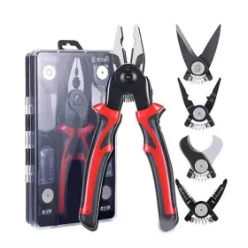 Jadeshayy6id0k5bwh Jadeshay 5 In 1 Pliers Set Multifunctional Interchangeable Heads For Cutting Stripping