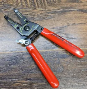 45-080 Jensen Nos Made In Usa Tools Electric Wire Stripper 10-18 Awg - Red 6.25 Inch