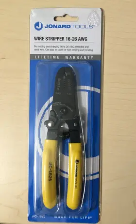 Jic-1626 Jonards Tools Wire Stripper 16-26 Awg Made By Jonard Model Jic 1626