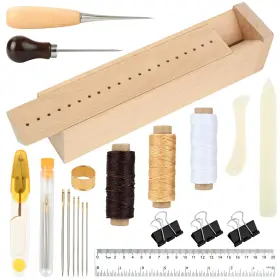 Juciasouul-20250403062 Juciasouul 21pcs Book Binding Kits Bamboo Cradle Press With Mak Inch