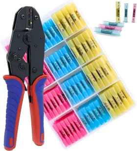 Tn-001 Judelvei Wire Crimping Tool For Heat Shrink Connectors Crimper Awg 2