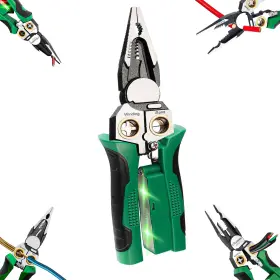 Justhere Ghus-hh-202508180001 8 In 1 Wire Stripper With Voltage Tester Stripping Tool For Heavy Duty
