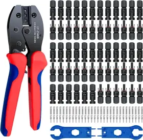 Juyltool 313030693655 Solar Panel Connector 60pcs Crimper Tool Kit For Connecting