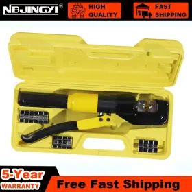 Ykq-70 Jy 10 Ton Hydraulic Crimper Crimping Tool With 8 Dies Wire Battery Cable Lug Terminal