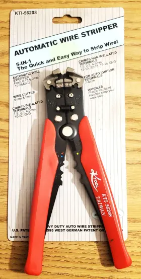 Kti-56208 K Tool International Automatic Wire Stripper And Cutter 10-26 Awg - Terminal Crimper 5 In 1