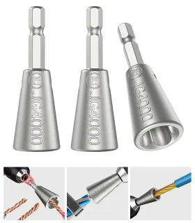 Sy-is37348-us Katerk Upgraded 3pc Fast Wire Twister Tool For Drill Electrical Nut Imp