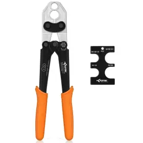Kf Cptec 710456196980 Forged Steel Heavy-duty Pex Crimping Tool For 1/2 Inch And 3/4 Copper Rings With