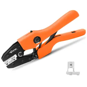 Kf-an05fl Kf Cptec Crimping Tool For 90 Flag Terminals 22/14 Awg 0.5mm /2.5mm - Ratchet Term Inch