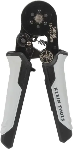 34056 Klein Tools Ferrule Crimping Tool Hex Crimper Pliers For 10 To 22 Awg Wir