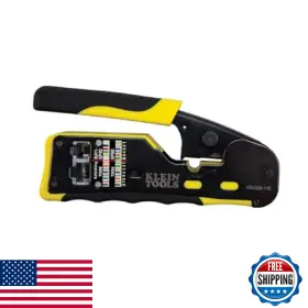 Vdv226-110 Klein Tools B076mgpqzq Ratcheting Modular Data Cable Crimper Stripper Cutter