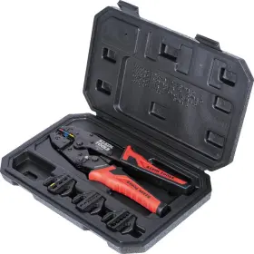 B0dgmjd4nm Klein Tools 3000crkit Ratchet Crimping Tool Set 4 Die Interchangeable Connectors