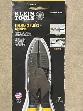 D213-9necr-sen Klein Tools Clients 9 Inch Lymans Pliers And Crimping