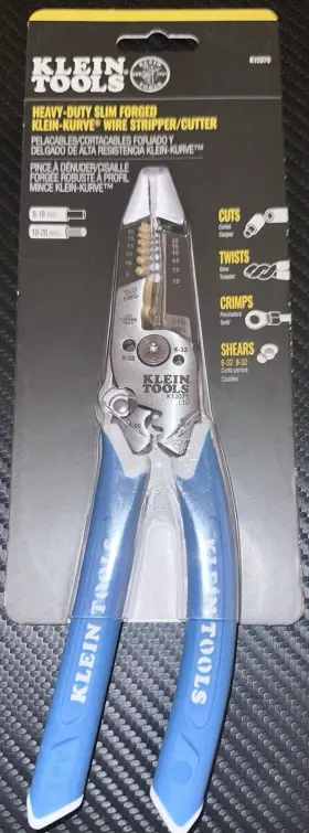 K12075 Klein Tools Heavy Duty Slim Forged Wire Stripper And Cutter