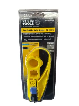 Vdv100-100 Klein Tools Vdv100-001 New Vdv100-100- Dual Cartridge Radial Stripper 2 And 1 Level