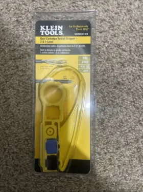 Vdv100-801-sen Klein Tools Dual Cartridge Radial Stripper 2 And 1 Level Rg59 Rg6 Qs Utp