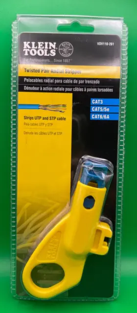 Vdv110-261 Klein Tools Twisted Pair Radial Stripper
