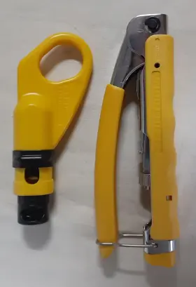 Vdv211-048 Klein Tools Rg-59 Tool Coax Cable Compression Crimper And Radial Stripper Combo