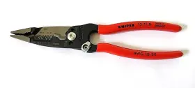 13718 Knipex 8 Inch Forged Wire Stripper Pliers W Shears 10-20 Awg Flat Nose