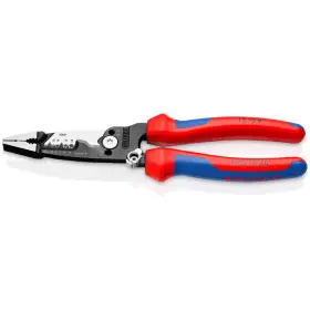 Knipex 313046584534 8 Inch Forged Wire Stripper With Ergonomic Handle Wide Jaws Cuts 10-20 Awg