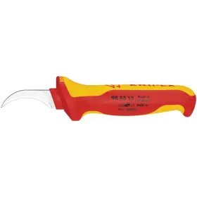 Knipex 445028099095 7-1/4 Inch Dismantling Knife With 1 000-volt Insulated Handles