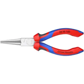 Knipex 744759527875 6-1/4 Inch Round Tips Long Nose Pliers With Comfort Grip