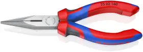 Knipex 843221002480 - Long Nose Pliers With Cutter Multi-component 25 02 160 6-1/4 Inches