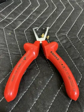 Knipex 843221003890 11 17 160 6-1/4 Inch End Type Wire Stripper Easy Adjustment 1000v Insulated