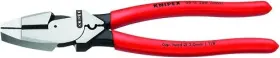 Knipex 843221008963 9 1/2 Inch High Leverage Linemans Pliers New England With Fish Tape Puller And Crimper