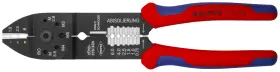 Knipex 843221015367 8-1/2 Inch Crimping Pliers Plastic Grip