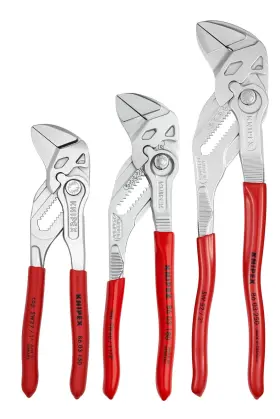 Knipex 843221020842 Tools - 3 Piece Pliers Wrench Set 6 7 10 9k008045us