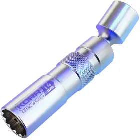 Ksi004 Korr 14mm Magnetic Swivel Spark Plug Socket 3/8-inch Drive 12-point