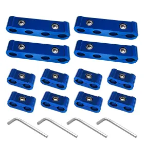 Kvaey-3721ce Kvaey 4pcs Car Engine Spark Plug Wire Separator Divider Set Aluminum Alloy S