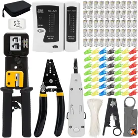 Rj12 Leatbuy-tech 734900733934 Network Crimp Tool Kit For Rj45/rj11/rj12/cat5/cat6/cat5e/8p Professiona