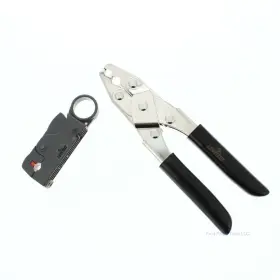 40809-vck Leviton Video Coax Crimp Tool Kit With Cable Stripper Rg6 Rg59