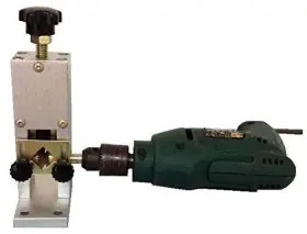 Lfaize 712323492522 Drill Operated Copper Wire Stripper For Both Hand Crank And