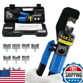 B0dfbvnzfm Lfgud 10 Ton Hydraulic Crimping Tool 12-2/0 Awg Battery Cable Terminal Crimper
