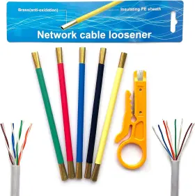 Liujincan 768492241294 Network Cable Untwist Tool Engineer Cat5/6/7 Dual Headed Green