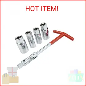 Lk Leaping Knight Lk0-417 Spark Plug Socket Wrench Set T-handle Removal Tool Kit 14mm 9/