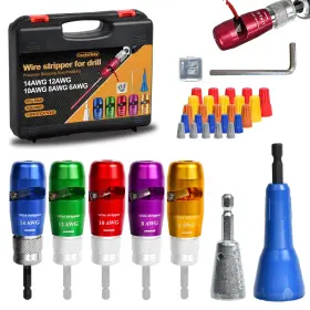 Luckyway 719209437011 Wire Stripper For Drill With Professional Electrician Stripping And Twis